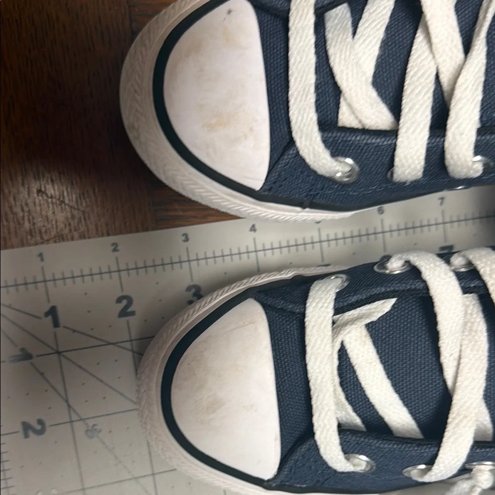Converse Kids Navy and White Low Top Sneakers